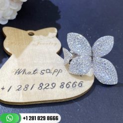 Pasquale bruni giardini segreti ring five leaves medium flower ring custom jewelry (10)