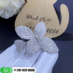 Pasquale bruni giardini segreti ring five leaves medium flower ring custom jewelry (3)