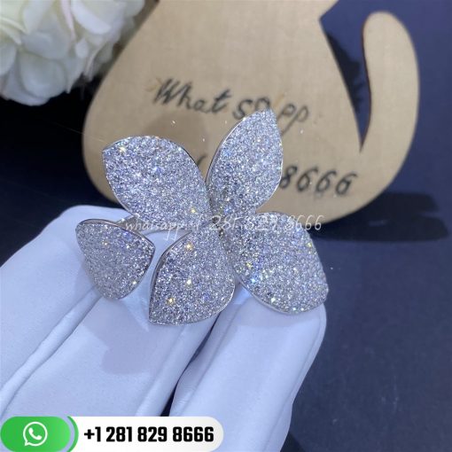 Pasquale bruni giardini segreti ring five leaves medium flower ring custom jewelry (4)