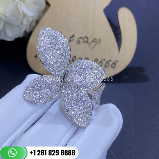 Pasquale bruni giardini segreti ring five leaves medium flower ring custom jewelry (5)
