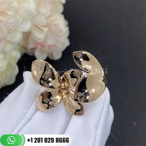 Pasquale bruni giardini segreti five leaves flower ring in 18k rose gold custom jewelry coral (2)